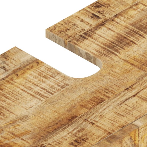Conjunto de muebles de baño 2 piezas madera maciza de mango Conjunto de muebles de baño 2 piezas madera maciza de mango