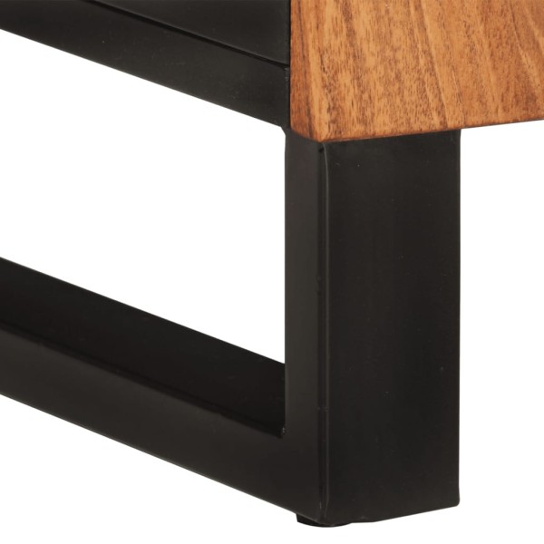Conjunto de muebles de baño 3 piezas madera maciza de acacia Conjunto de muebles de baño 3 piezas madera maciza de acacia
