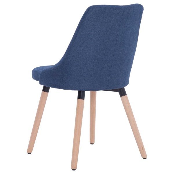 Sillas de comedor 2 unidades tela azul Sillas de comedor 2 unidades tela azul
