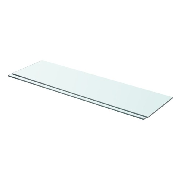 Estantes 2 unidades panel de vidrio transparente 70x20 cm Estantes 2 unidades panel de vidrio transparente 70x20 cm