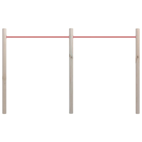 Tumbona de jardín 272x170 cm madera de pino impregnada y acero