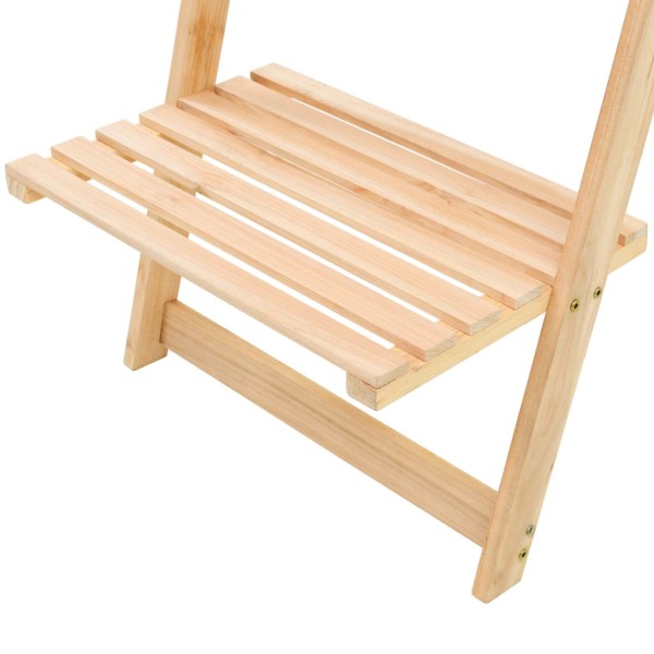 Estante de pared escalera madera de cedro 41,5x30x176 cm Estante de pared escalera madera de cedro 41,5x30x176 cm