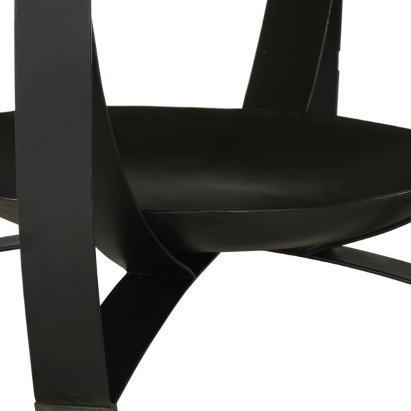 Mesa de centro hierro y madera maciza de mango Ø68x43 cm Mesa de centro hierro y madera maciza de mango Ø68x43 cm