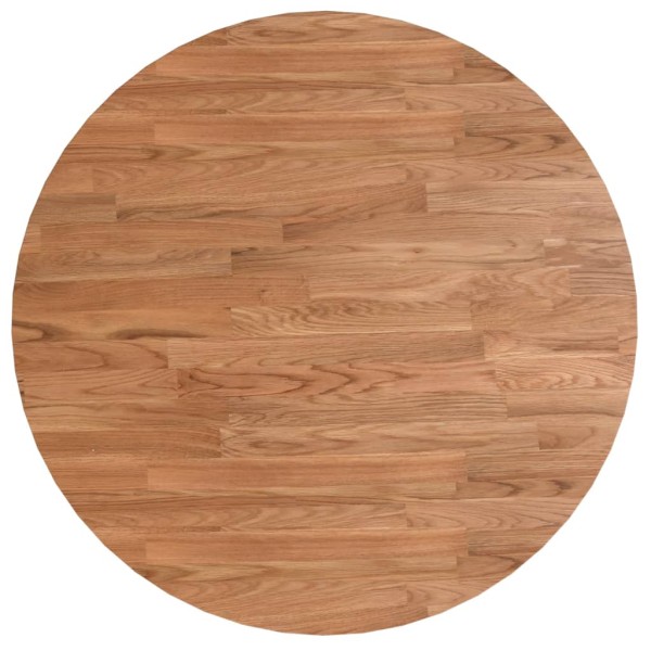 Tablero de mesa redonda madera de roble marrón claro Ø60x1,5 cm Tablero de mesa redonda madera de roble marrón claro Ø60x1,5 cm