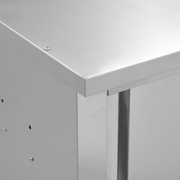 Armario pared de cocina puertas correderas acero 150x40x50 cm Armario pared de cocina puertas correderas acero 150x40x50 cm