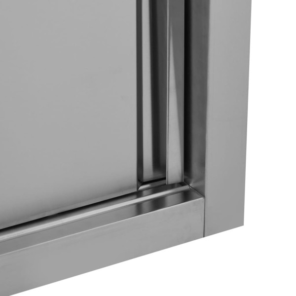 Armario pared de cocina puertas correderas acero 150x40x50 cm Armario pared de cocina puertas correderas acero 150x40x50 cm