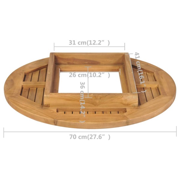 Tablero para caja de cerveza madera de teca 70 cm