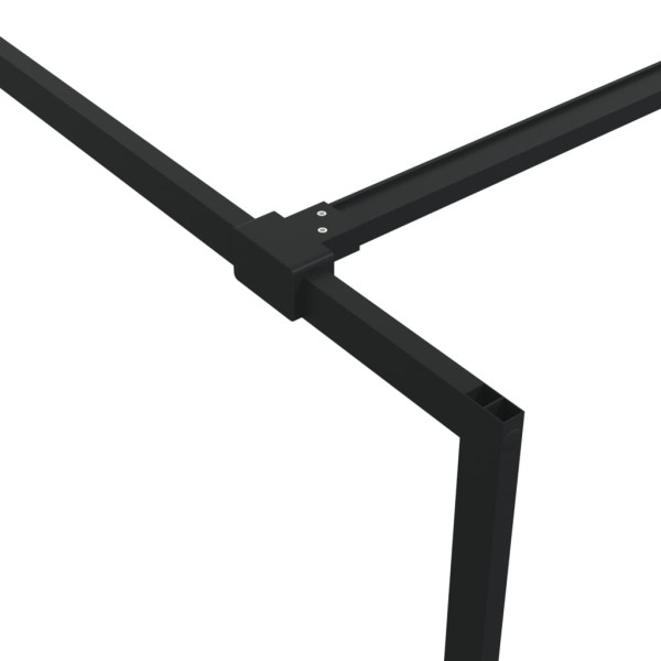 Mampara de ducha vidrio ESG transparente negro 100x195 cm Mampara de ducha vidrio ESG transparente negro 100x195 cm