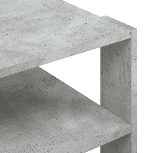 Mesa de centro madera ingeniería gris hormigón 59,5x59,5x40 cm Mesa de centro madera ingeniería gris hormigón 59,5x59,5x40 cm