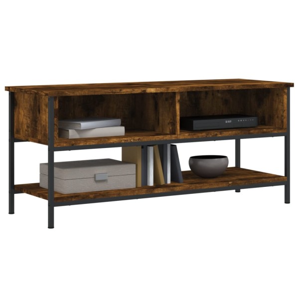 Mueble para TV madera contrachapada roble ahumado 100x35x45 cm Mueble para TV madera contrachapada roble ahumado 100x35x45 cm