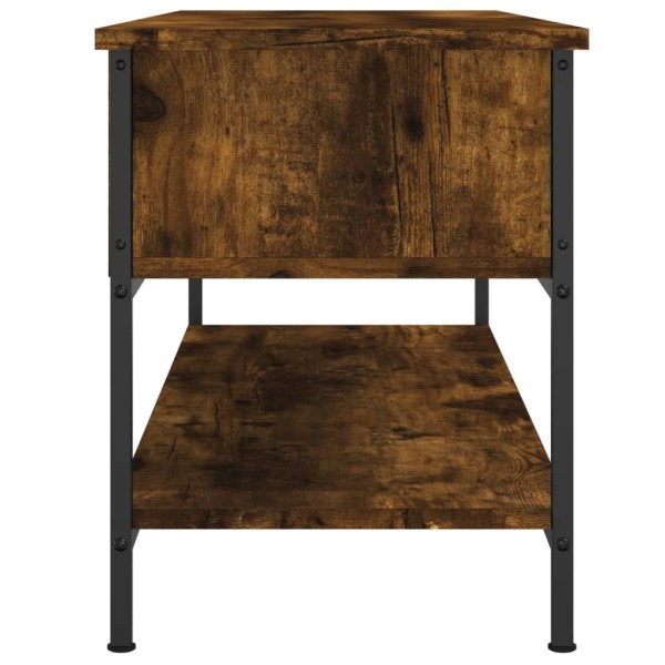Mueble para TV madera contrachapada roble ahumado 100x35x45 cm Mueble para TV madera contrachapada roble ahumado 100x35x45 cm