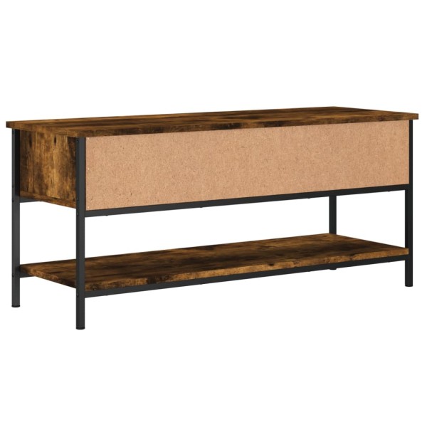 Mueble para TV madera contrachapada roble ahumado 100x35x45 cm Mueble para TV madera contrachapada roble ahumado 100x35x45 cm