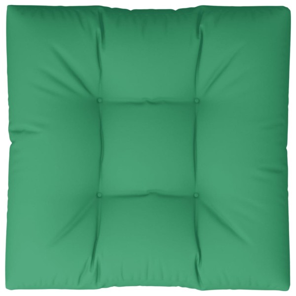 Cojín para sofá de palets de tela verde 80x80x12 cm