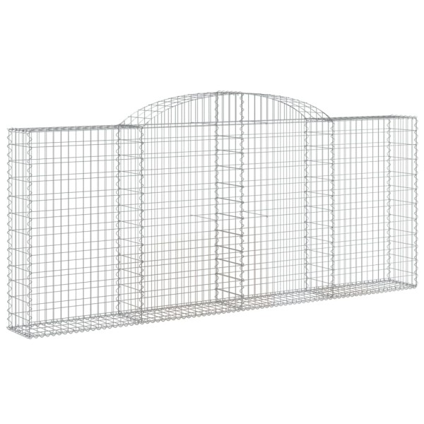 Cestas gaviones 30 uds forma de arco hierro 300x30x120/140 cm Cestas gaviones 30 uds forma de arco hierro 300x30x120/140 cm