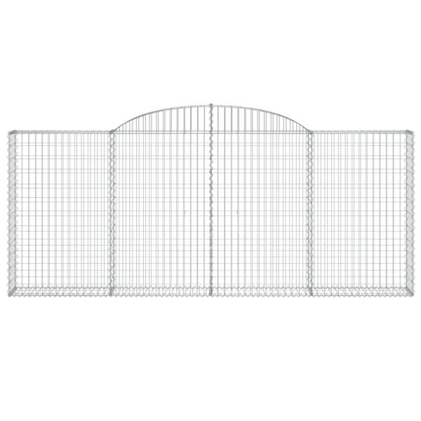 Cestas gaviones 30 uds forma de arco hierro 300x30x120/140 cm Cestas gaviones 30 uds forma de arco hierro 300x30x120/140 cm