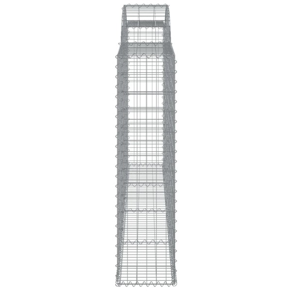 Cestas gaviones 30 uds forma de arco hierro 300x30x120/140 cm Cestas gaviones 30 uds forma de arco hierro 300x30x120/140 cm