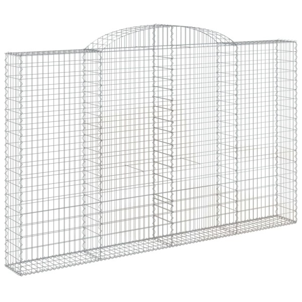 Cestas de gaviones 6 uds forma de arco hierro 300x30x180/200 cm Cestas de gaviones 6 uds forma de arco hierro 300x30x180/200 cm