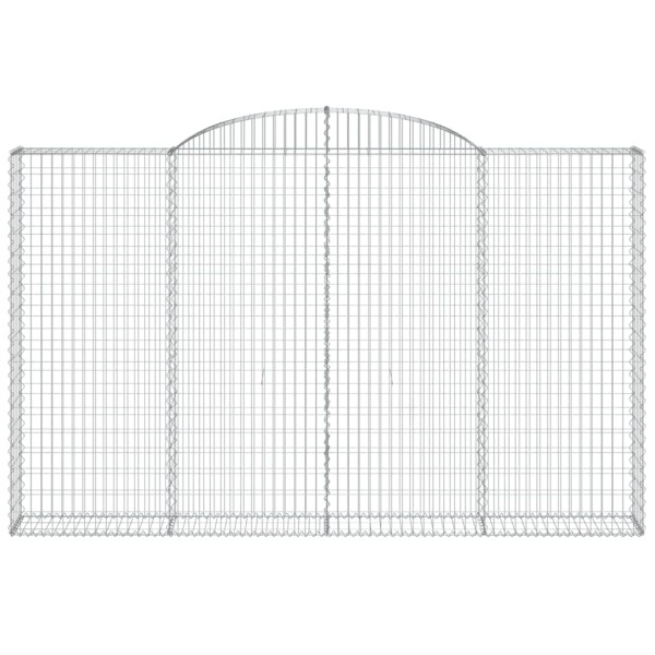 Cestas de gaviones 6 uds forma de arco hierro 300x30x180/200 cm Cestas de gaviones 6 uds forma de arco hierro 300x30x180/200 cm