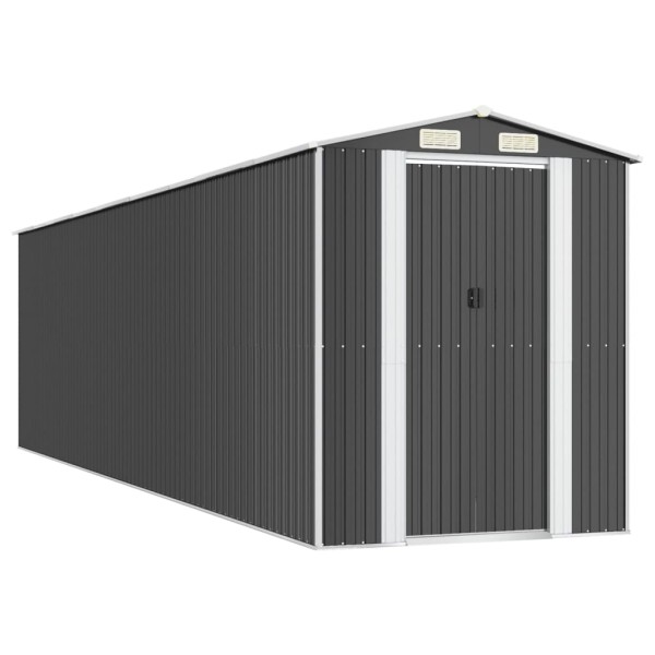 Cobertizo de jardín acero galvanizado antracita 192x772x223 cm Cobertizo de jardín acero galvanizado antracita 192x772x223 cm