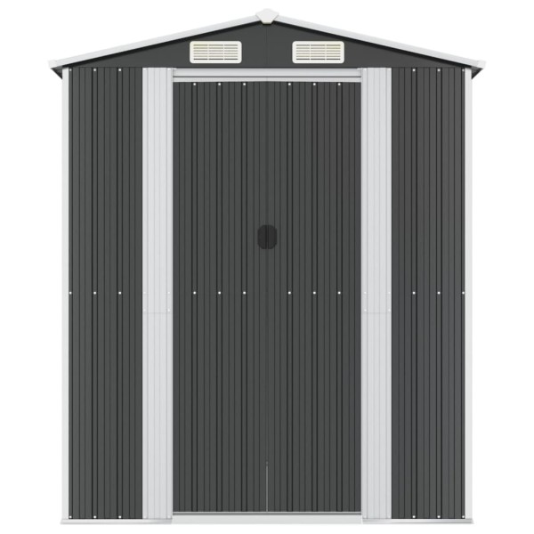 Cobertizo de jardín acero galvanizado antracita 192x772x223 cm Cobertizo de jardín acero galvanizado antracita 192x772x223 cm