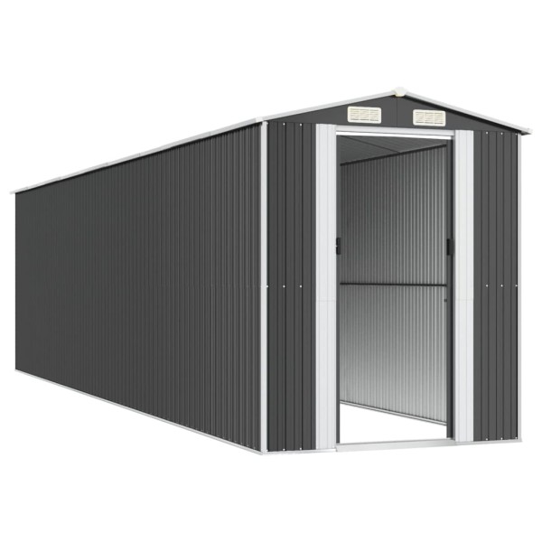 Cobertizo de jardín acero galvanizado antracita 192x772x223 cm Cobertizo de jardín acero galvanizado antracita 192x772x223 cm