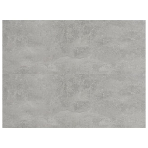 Mesitas de noche 2 uds contrachapada gris hormigón 40x30x30cm Mesitas de noche 2 uds contrachapada gris hormigón 40x30x30cm