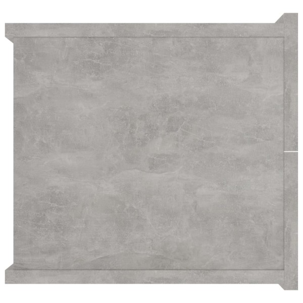Mesitas de noche 2 uds contrachapada gris hormigón 40x30x30cm Mesitas de noche 2 uds contrachapada gris hormigón 40x30x30cm