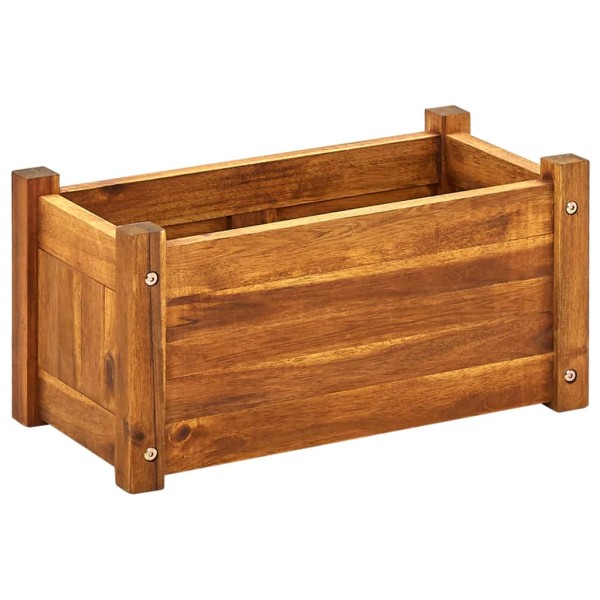 Arriate de madera de acacia 50x25x25 cm Arriate de madera de acacia 50x25x25 cm