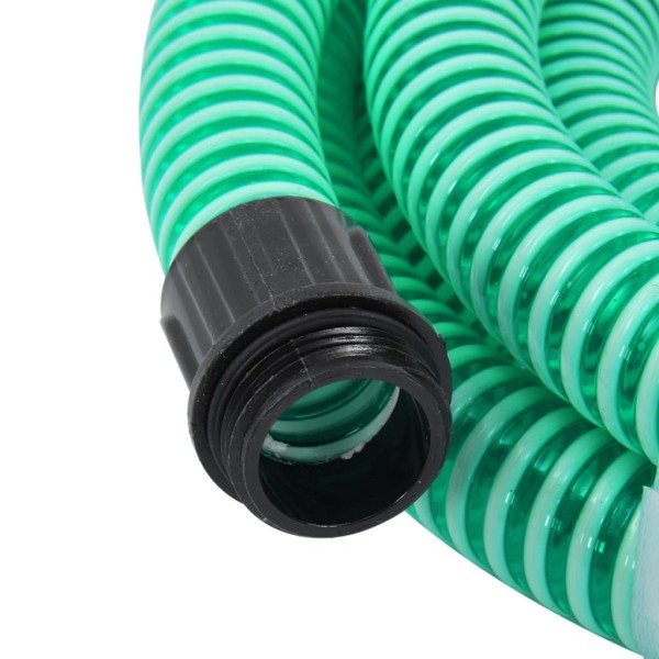 Manguera de succión con conectores de latón PVC verde 29 mm 5 m Manguera de succión con conectores de latón PVC verde 29 mm 5 m