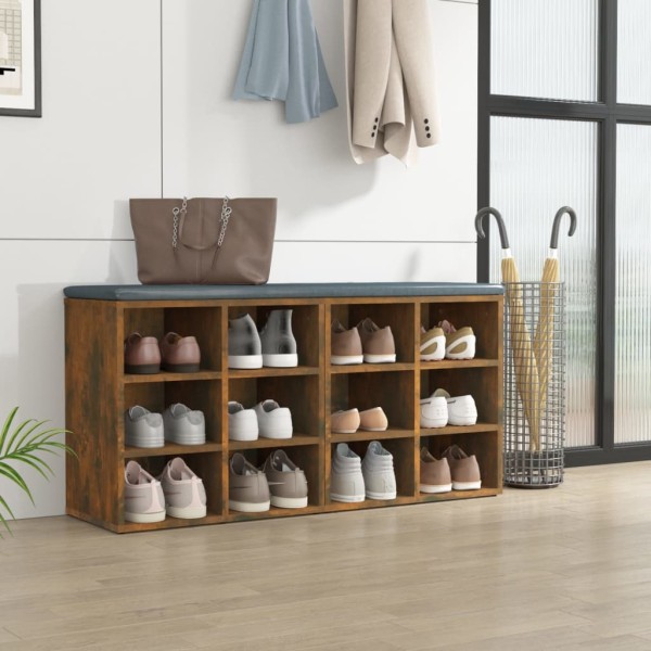 Muebles zapatero 2 uds color roble ahumado 52,5x30x50 cm Muebles zapatero 2 uds color roble ahumado 52,5x30x50 cm