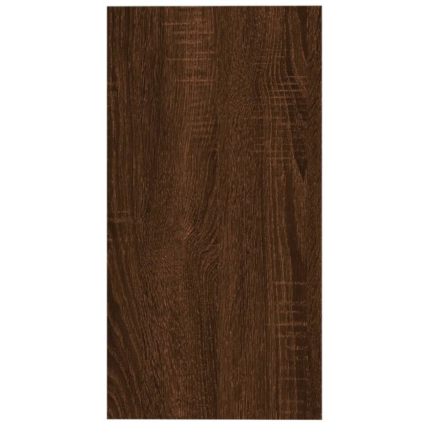 Mesa auxiliar madera contrachapada roble marrón 50x26x50 cm Mesa auxiliar madera contrachapada roble marrón 50x26x50 cm