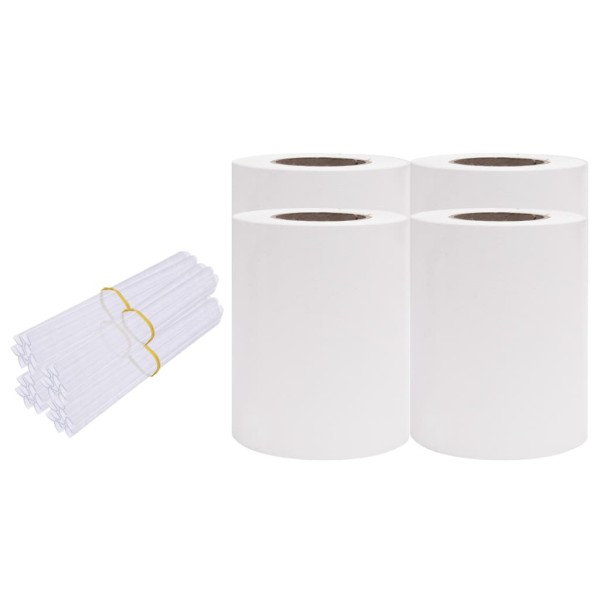 Paneles de privacidad 4 uds PVC blanco 35x0,19 m Paneles de privacidad 4 uds PVC blanco 35x0,19 m
