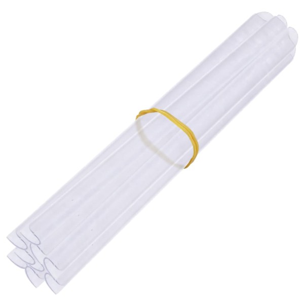 Paneles de privacidad 4 uds PVC blanco 35x0,19 m Paneles de privacidad 4 uds PVC blanco 35x0,19 m