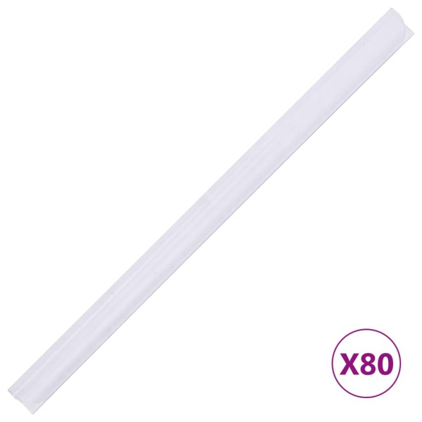 Paneles de privacidad 4 uds PVC blanco 35x0,19 m Paneles de privacidad 4 uds PVC blanco 35x0,19 m
