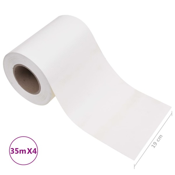 Paneles de privacidad 4 uds PVC blanco 35x0,19 m Paneles de privacidad 4 uds PVC blanco 35x0,19 m