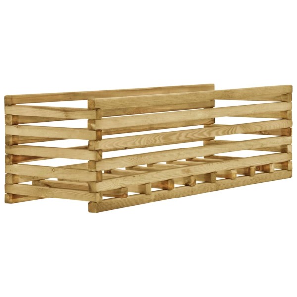 Arriate de madera de pino impregnada 120x40x38,5 cm Arriate de madera de pino impregnada 120x40x38,5 cm