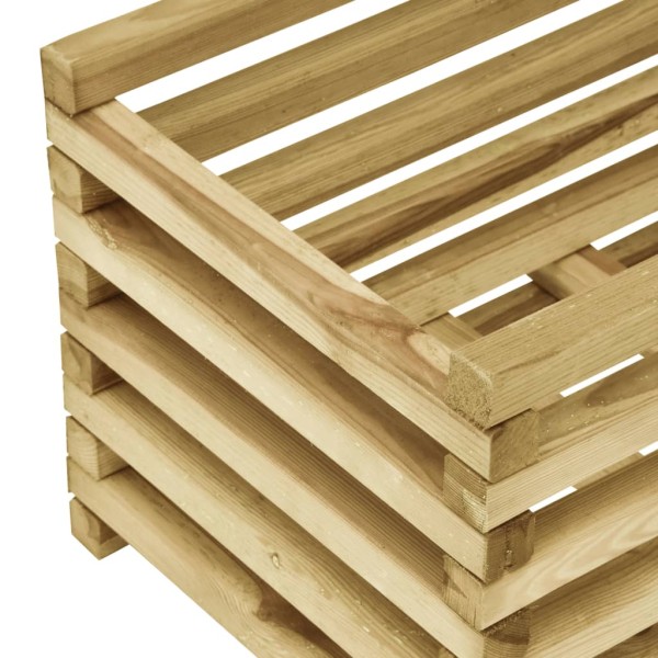 Arriate de madera de pino impregnada 120x40x38,5 cm Arriate de madera de pino impregnada 120x40x38,5 cm
