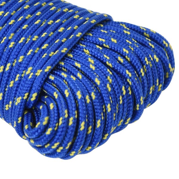 Cuerda de barco polipropileno azul 3 mm 25 m Cuerda de barco polipropileno azul 3 mm 25 m