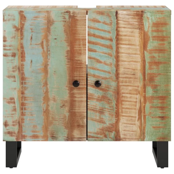 Mueble de lavabo madera reciclada madera ingeniería 62x33x58 cm Mueble de lavabo madera reciclada madera ingeniería 62x33x58 cm