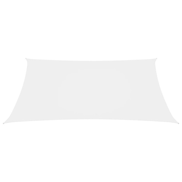 Toldo de vela rectangular tela Oxford blanco 3x4,5 m Toldo de vela rectangular tela Oxford blanco 3x4,5 m