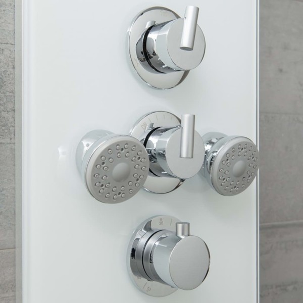 SCHÜTTE Panel ducha vidrio y mezclador termostático LANZAROTE SCHÜTTE Panel ducha vidrio y mezclador termostático LANZAROTE