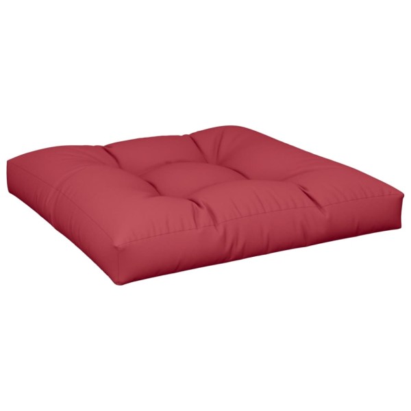 Cojín para muebles de palets tela rojo tinto 80x80x12 cm Cojín para muebles de palets tela rojo tinto 80x80x12 cm
