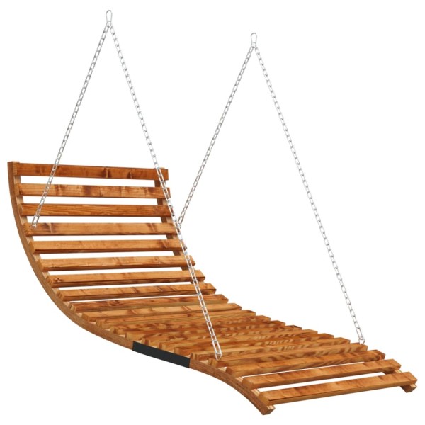 Tumbona columpio con toldo madera maciza abeto acabado de teca Tumbona columpio con toldo madera maciza abeto acabado de teca