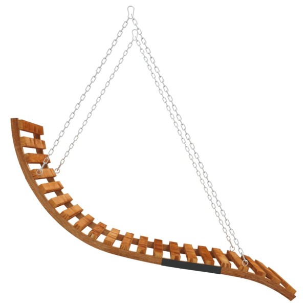 Tumbona columpio con toldo madera maciza abeto acabado de teca Tumbona columpio con toldo madera maciza abeto acabado de teca