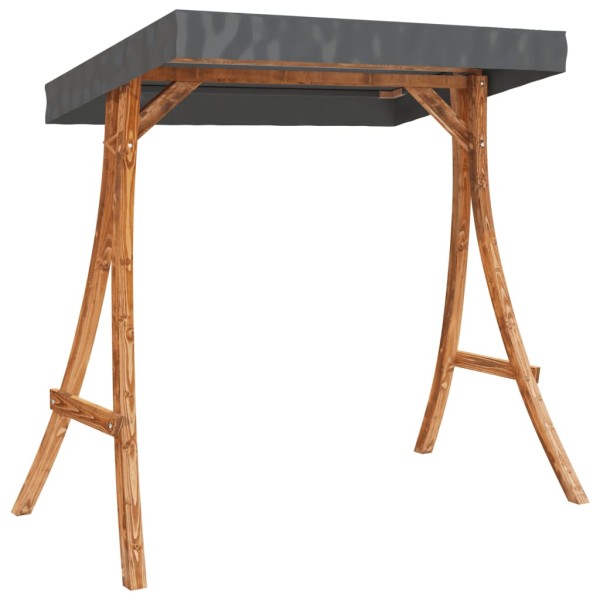 Tumbona columpio con toldo madera maciza abeto acabado de teca Tumbona columpio con toldo madera maciza abeto acabado de teca