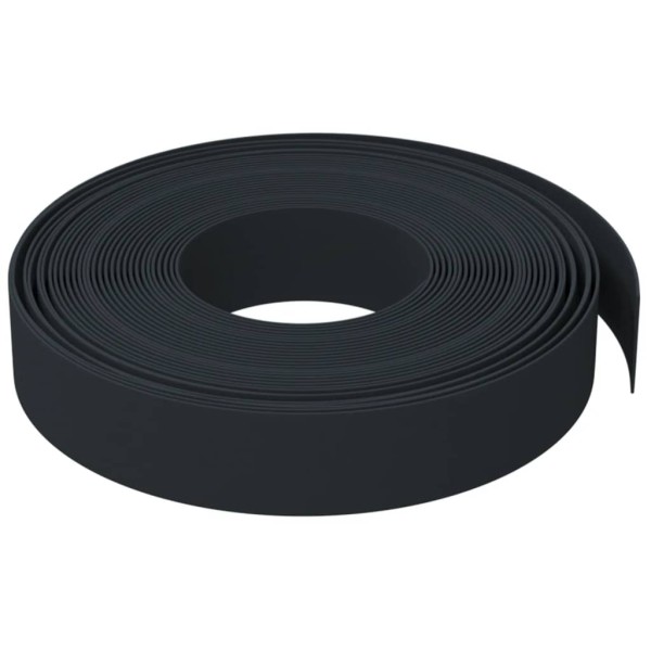 Borduras de jardín 3 uds polietileno negro 10 m 10 cm Borduras de jardín 3 uds polietileno negro 10 m 10 cm