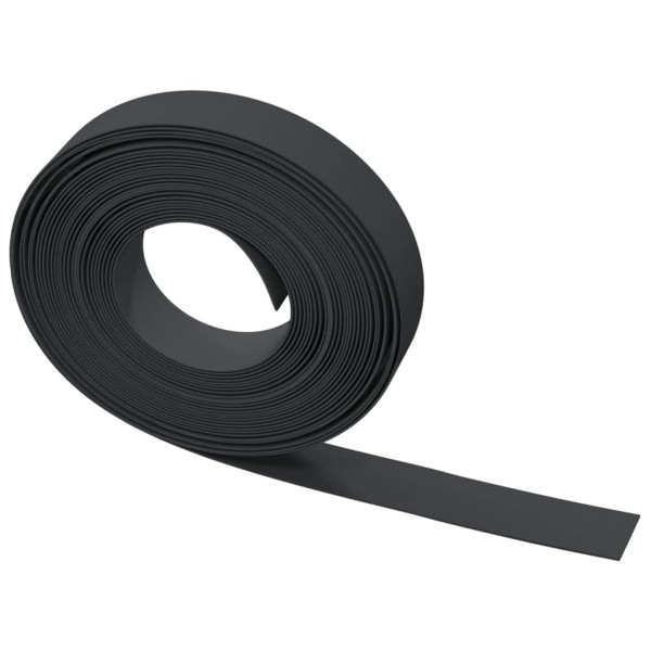 Borduras de jardín 3 uds polietileno negro 10 m 10 cm Borduras de jardín 3 uds polietileno negro 10 m 10 cm