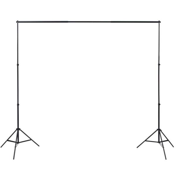 Kit estudio 3 telones fondo algodón estructura ajustable 3x5 m Kit estudio 3 telones fondo algodón estructura ajustable 3x5 m