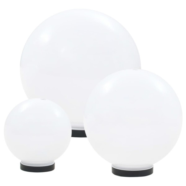 Juego de lámparas de bola LED 6 uds esféricas PMMA 20/30/40 cm Juego de lámparas de bola LED 6 uds esféricas PMMA 20/30/40 cm