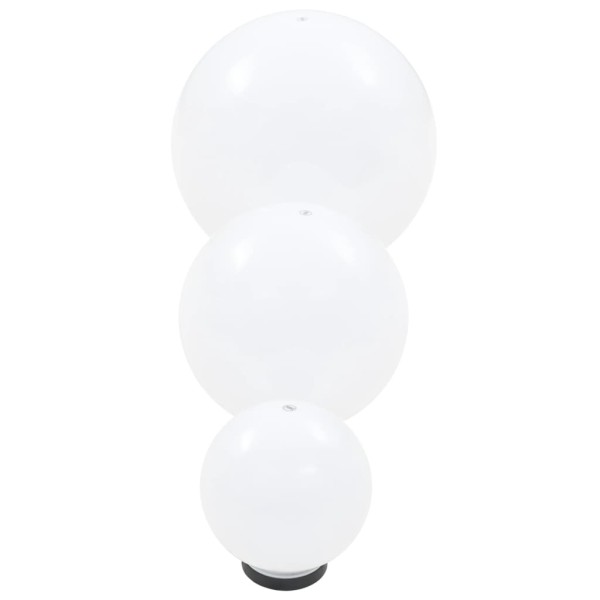 Juego de lámparas de bola LED 6 uds esféricas PMMA 20/30/40 cm Juego de lámparas de bola LED 6 uds esféricas PMMA 20/30/40 cm